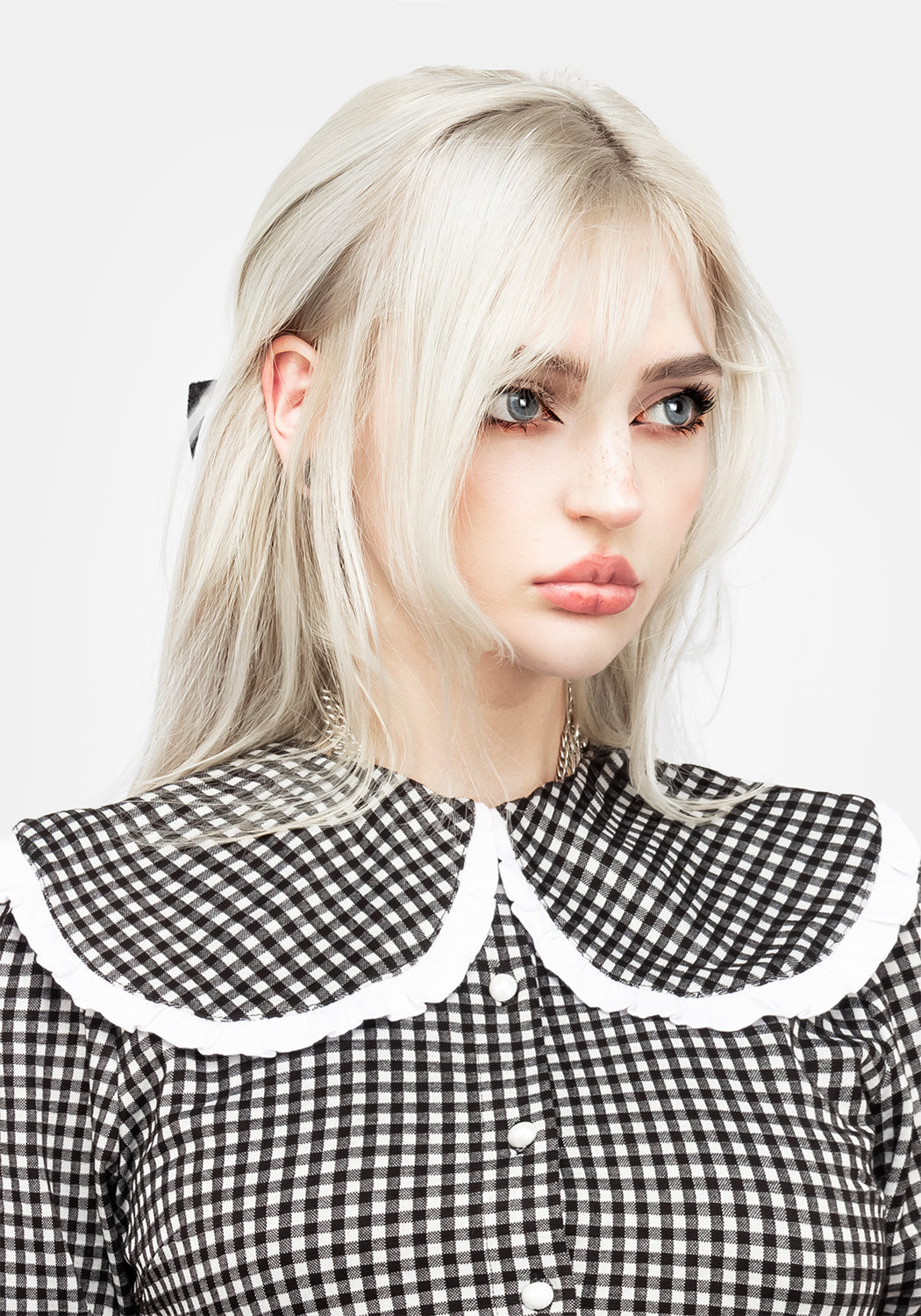 Mabel Gingham Collared Dress