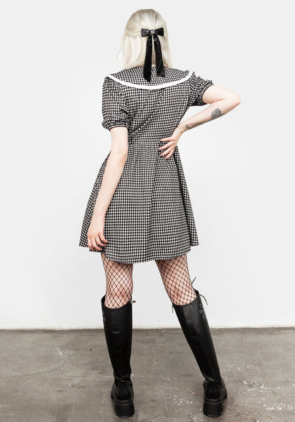 Mabel Gingham Collared Dress