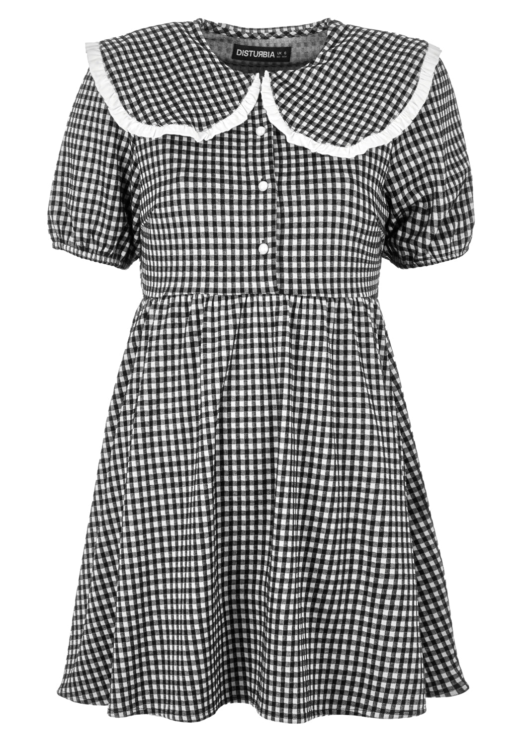 Mabel Gingham Collared Dress