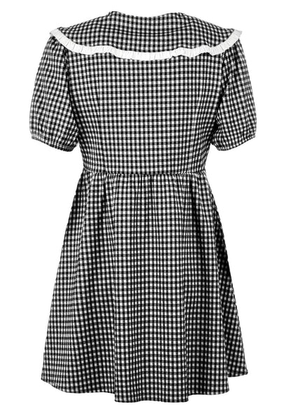 Mabel Gingham Collared Dress