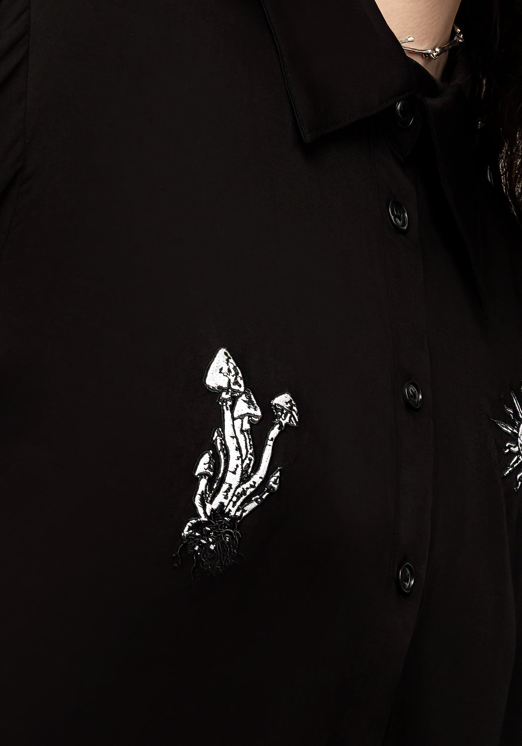 Harvest Embroidered Oversized Shirt