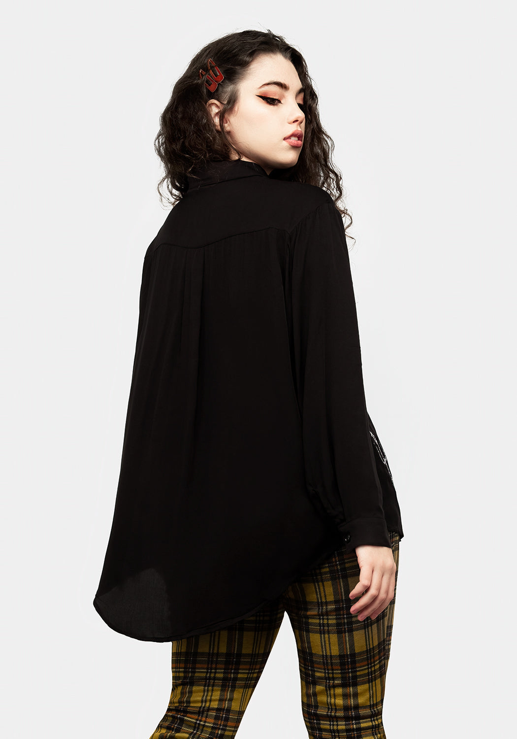 Harvest Embroidered Oversized Shirt