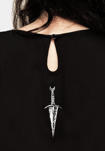 Priestess Embroidered Smock Dress