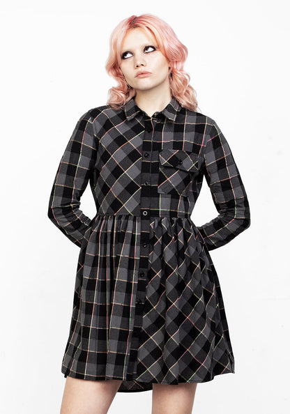 Melody Check Skater Dress