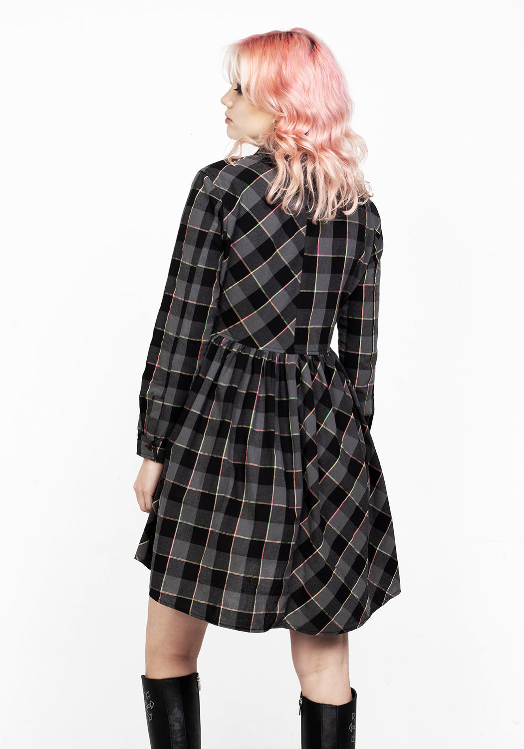 Melody Check Skater Dress