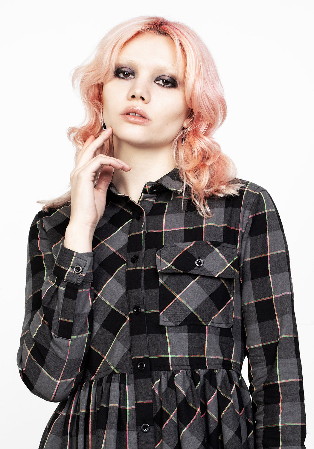 Melody Check Skater Dress