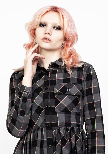 Melody Check Skater Dress