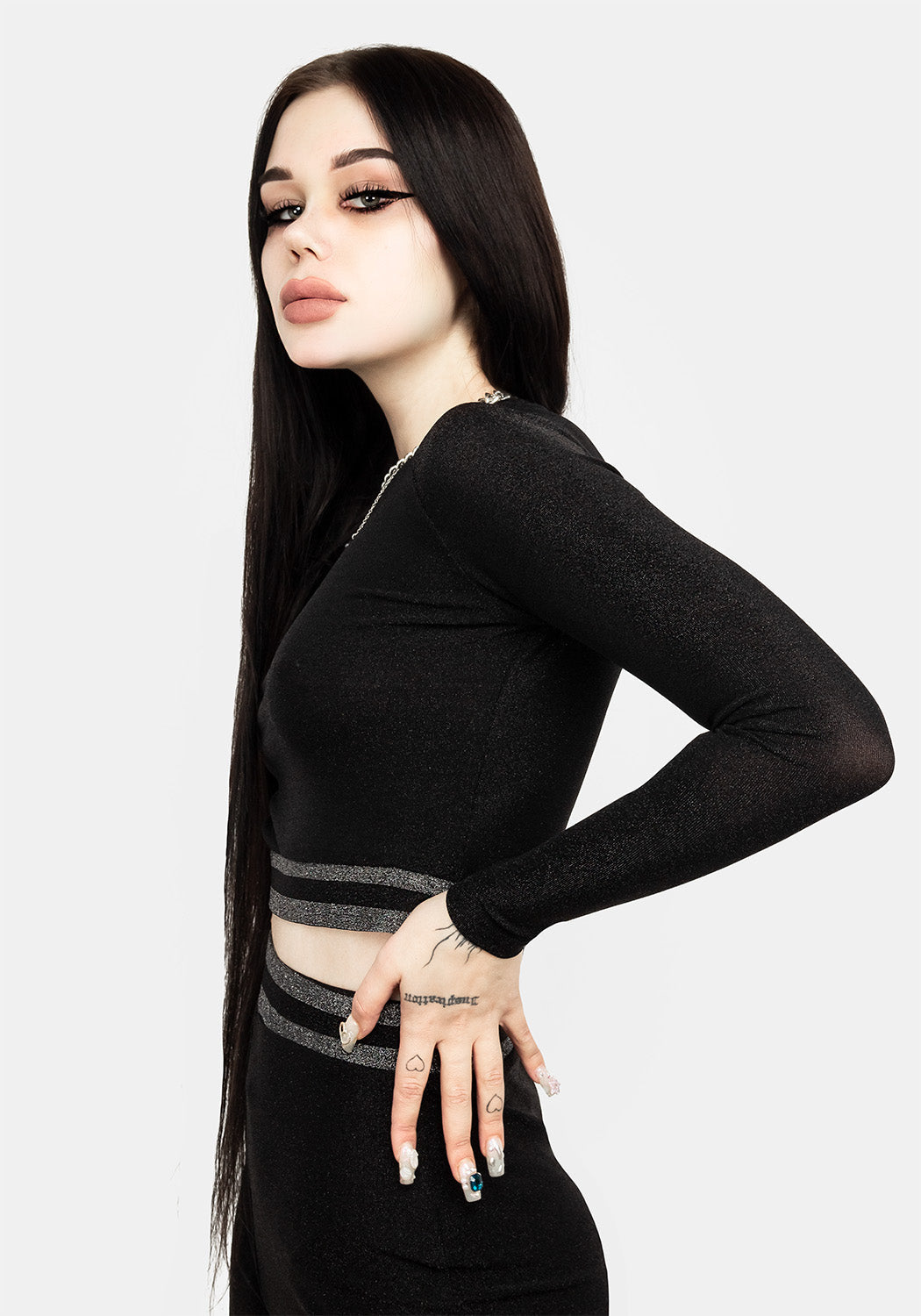 Roxy Glitter Crop Top