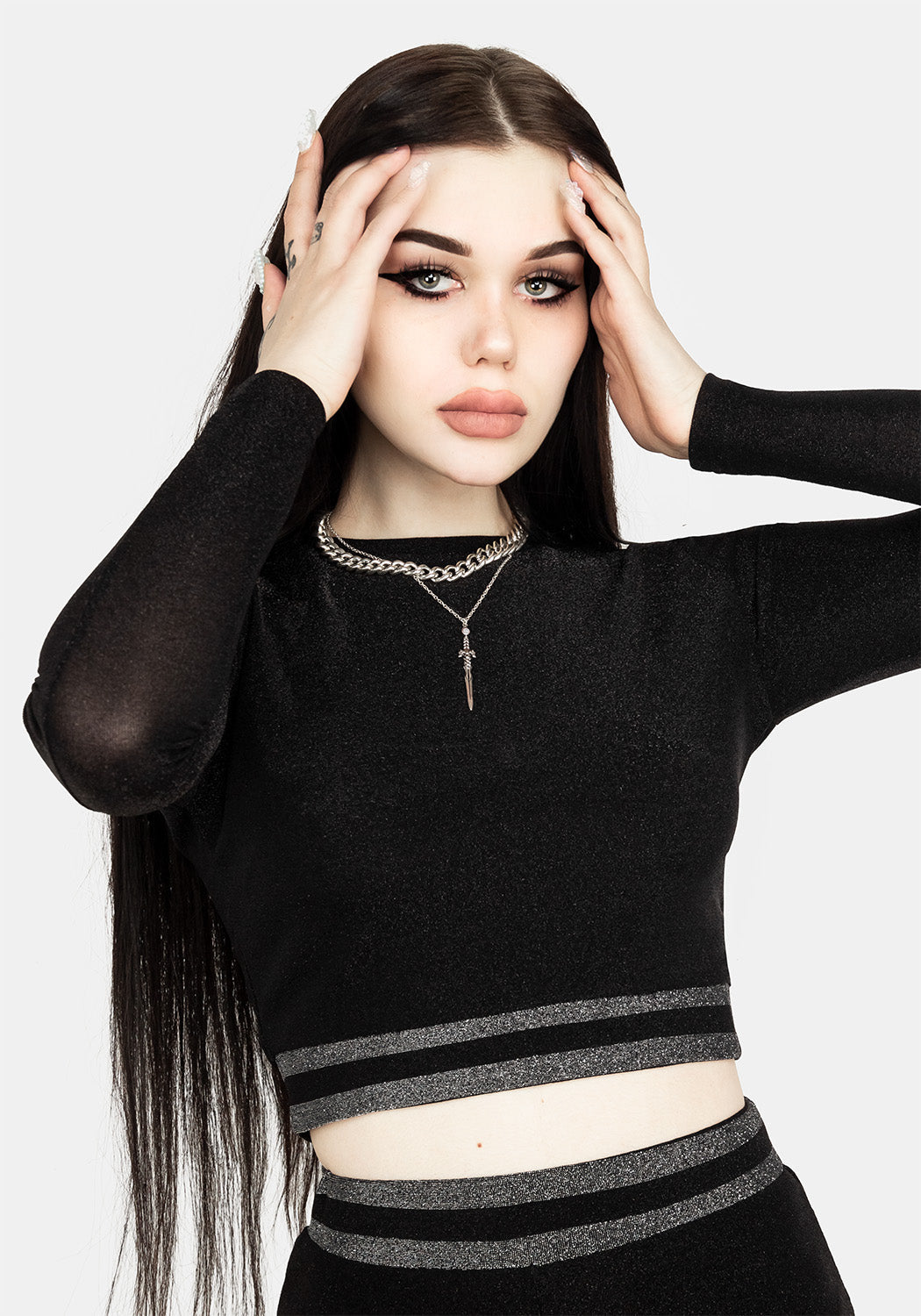 Roxy Glitter Crop Top