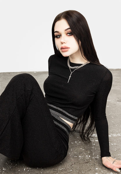 Roxy Glitter Crop Top