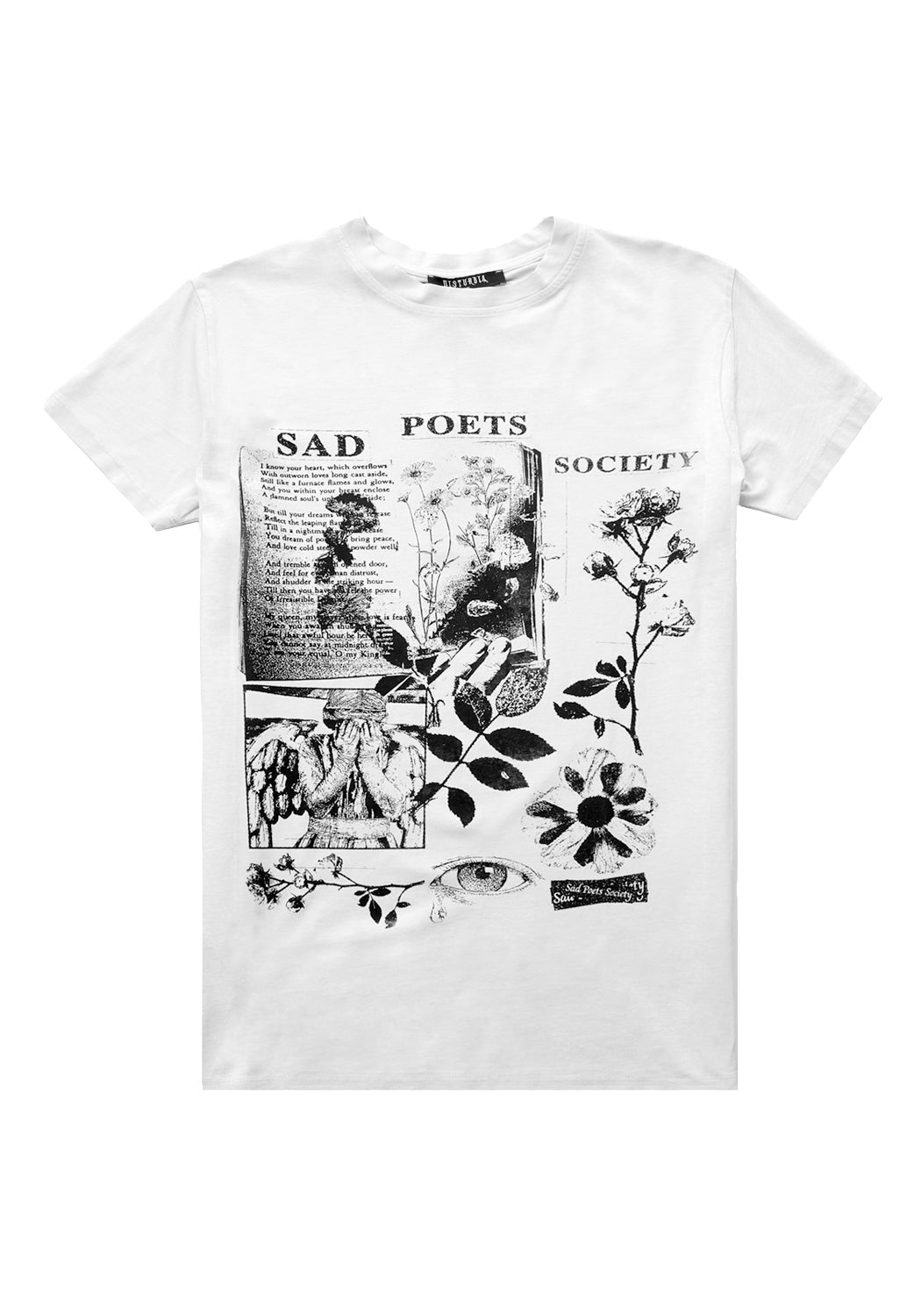 Sad Poets Vintage Off White Washed T-Shirt