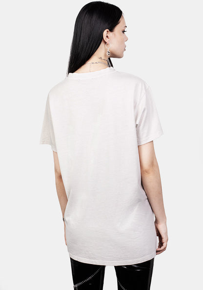 Sad Poets Vintage Off White Washed T-Shirt