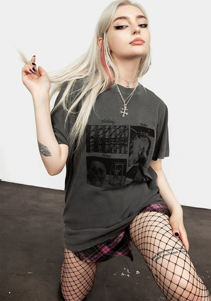 Sense Vintage Grey Washed T-Shirt