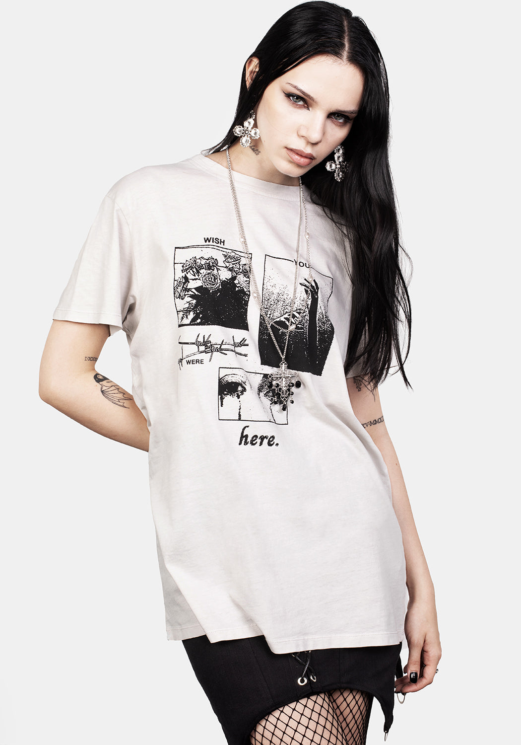 Wish Vintage Off White Washed T-Shirt