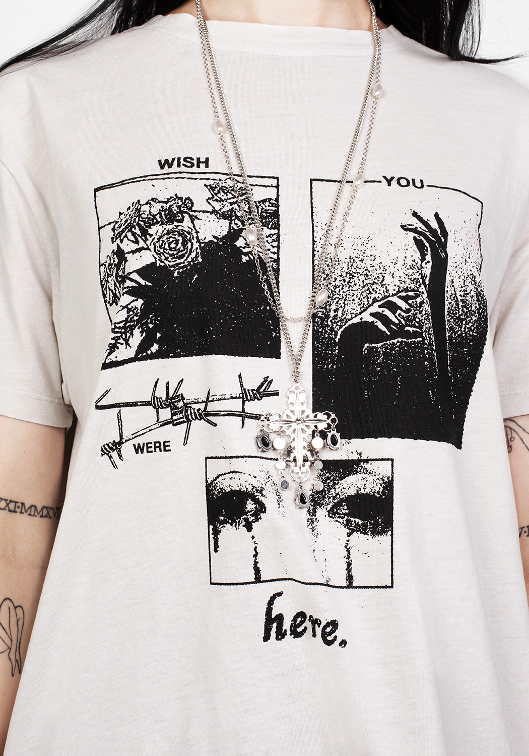 Wish Vintage Off White Washed T-Shirt