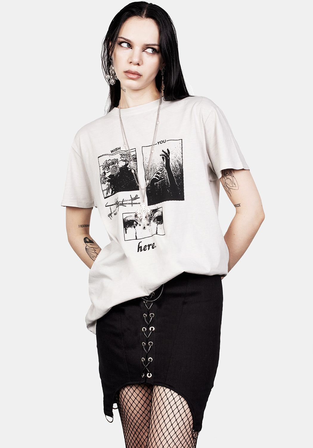 Wish Vintage Off White Washed T-Shirt