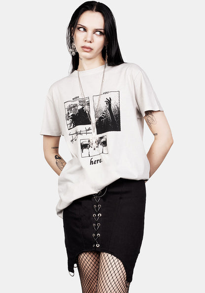 Wish Vintage Off White Washed T-Shirt