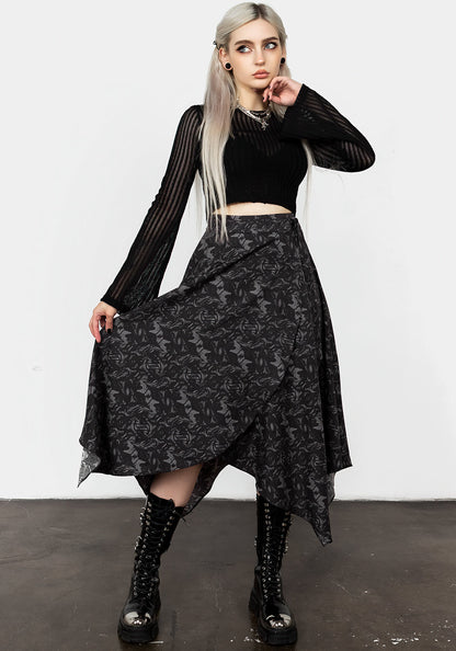 Petrichor Wrap Handkerchief Skirt