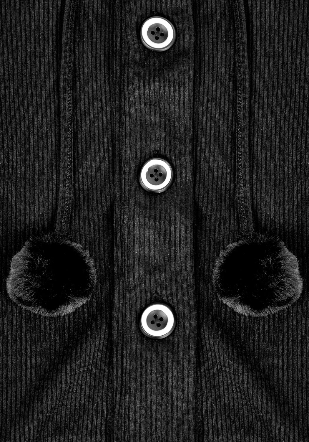 Charlotte Pom Pom Hooded Cardigan