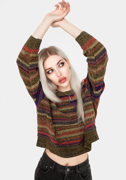 Sundew Striped Chenille Jumper