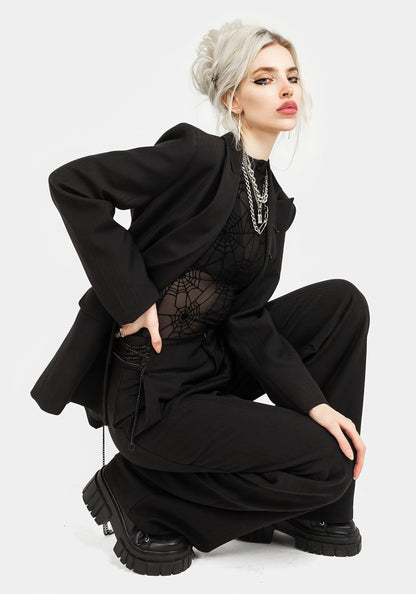 Juno Relaxed Chain Detail Blazer