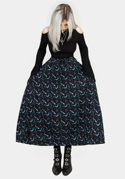 Diana Moon Moth Midaxi Skirt