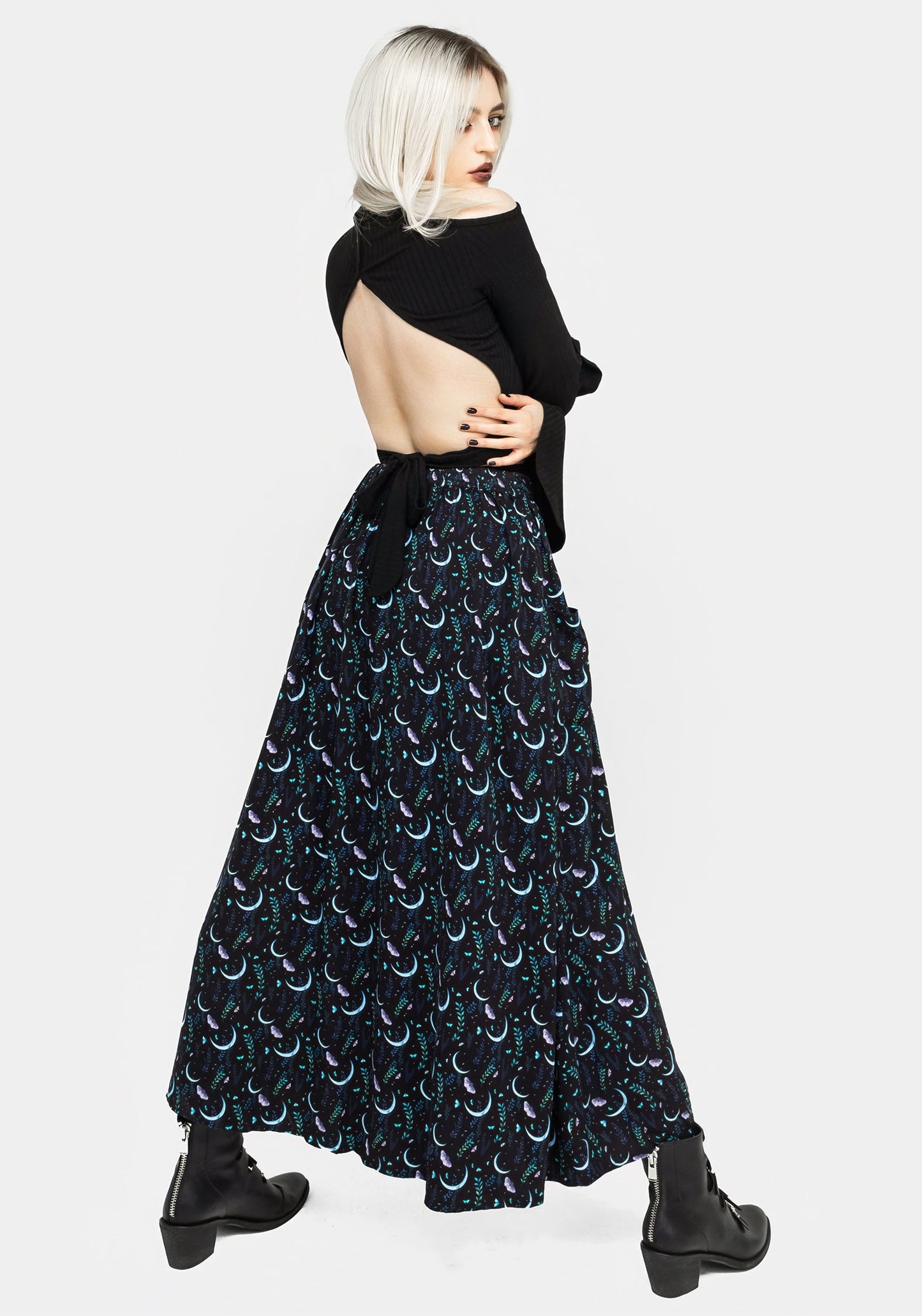 Diana Moon Moth Midaxi Skirt
