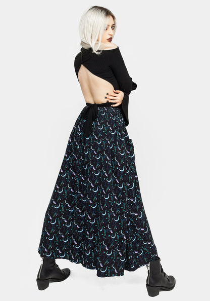 Diana Moon Moth Midaxi Skirt