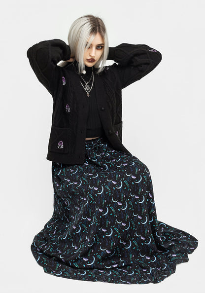 Diana Moon Moth Midaxi Skirt