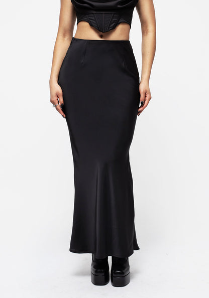 Lorelei Satin Maxi Slip Skirt