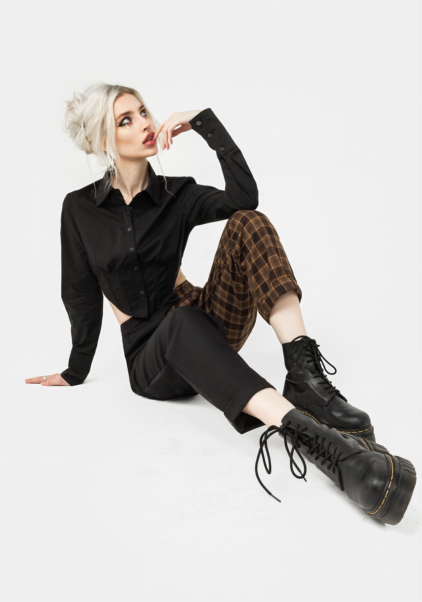 Hickory Check Tailored Trousers