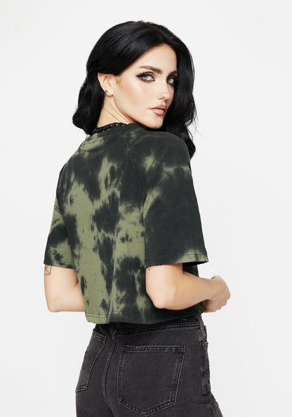 Sorrel Tie Dye Raglan Sleeve Crop Top