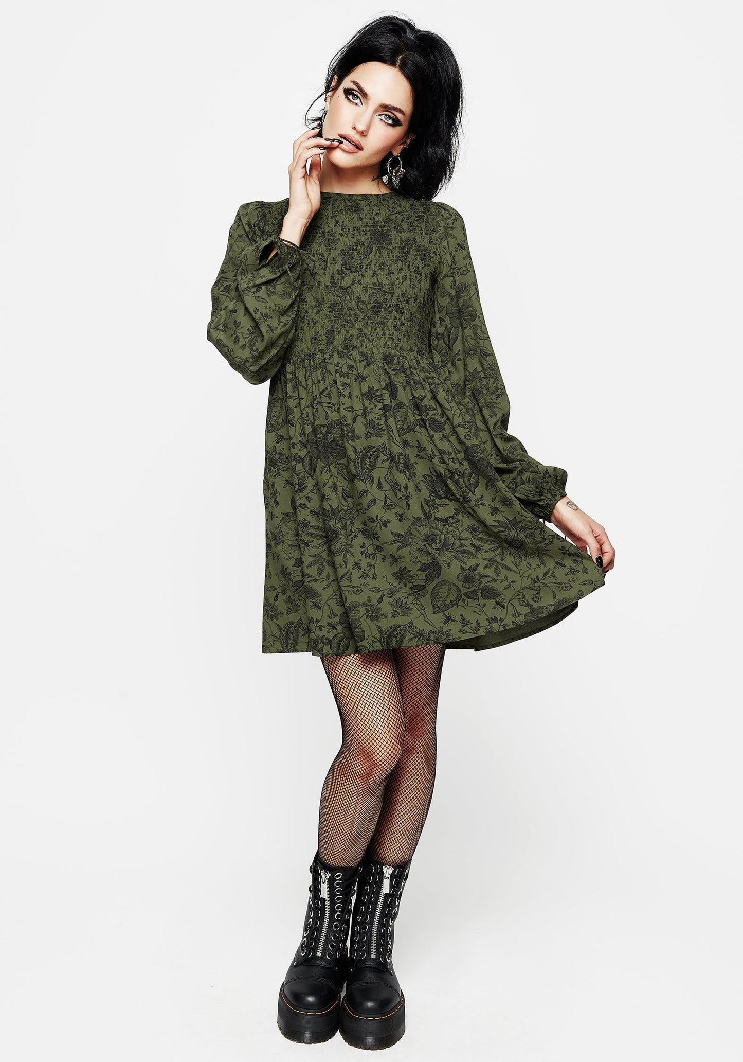 Meadowflowers Floral Print Mini Dress