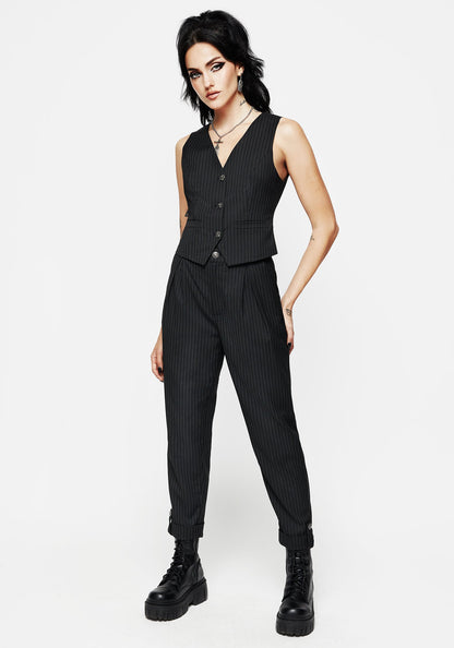 Nevermore Pinstripe Tailored Trousers