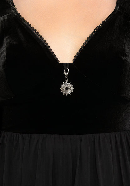 Oculist Chiffon Maxi Dress