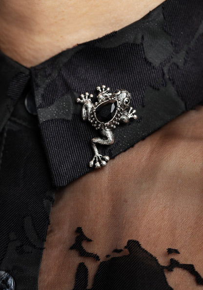 Bheki Frog Brooch Pin