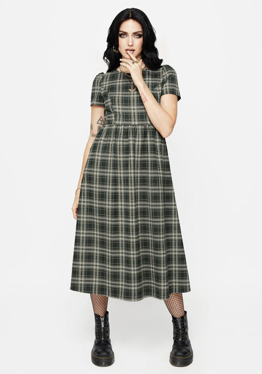 Tulisa Check Midi Dress