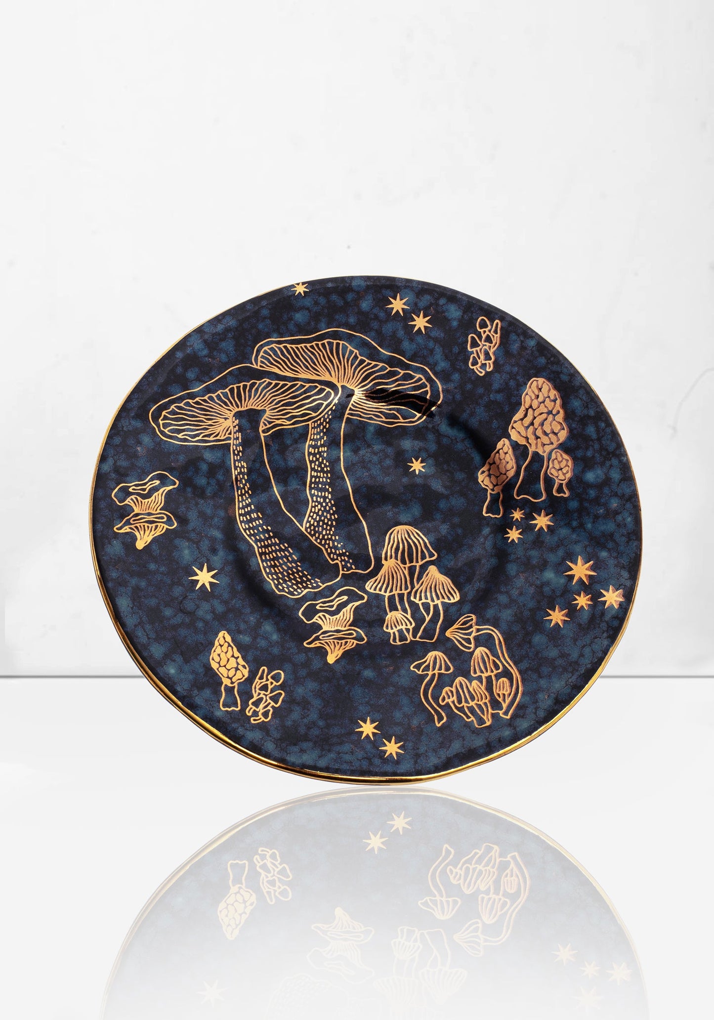 Faefire Foiled Mushroom Print Trinket Dish
