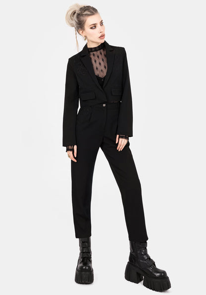 Mona Embroidered Tapered Trousers