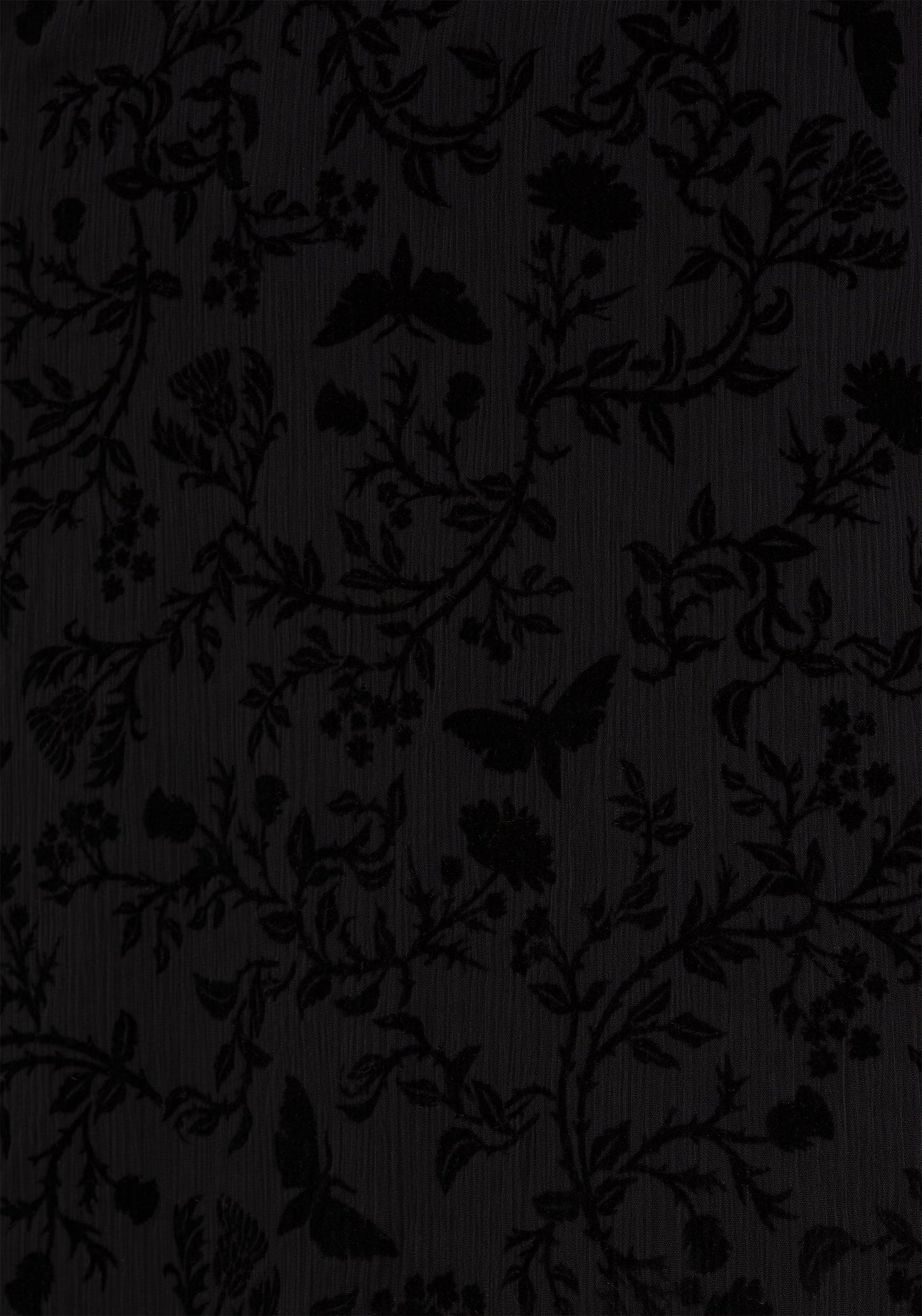 Faustina Flocked Chiffon Mock Wrap Midaxi Skirt