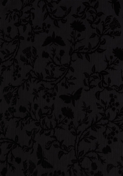 Faustina Flocked Chiffon Mock Wrap Midaxi Skirt