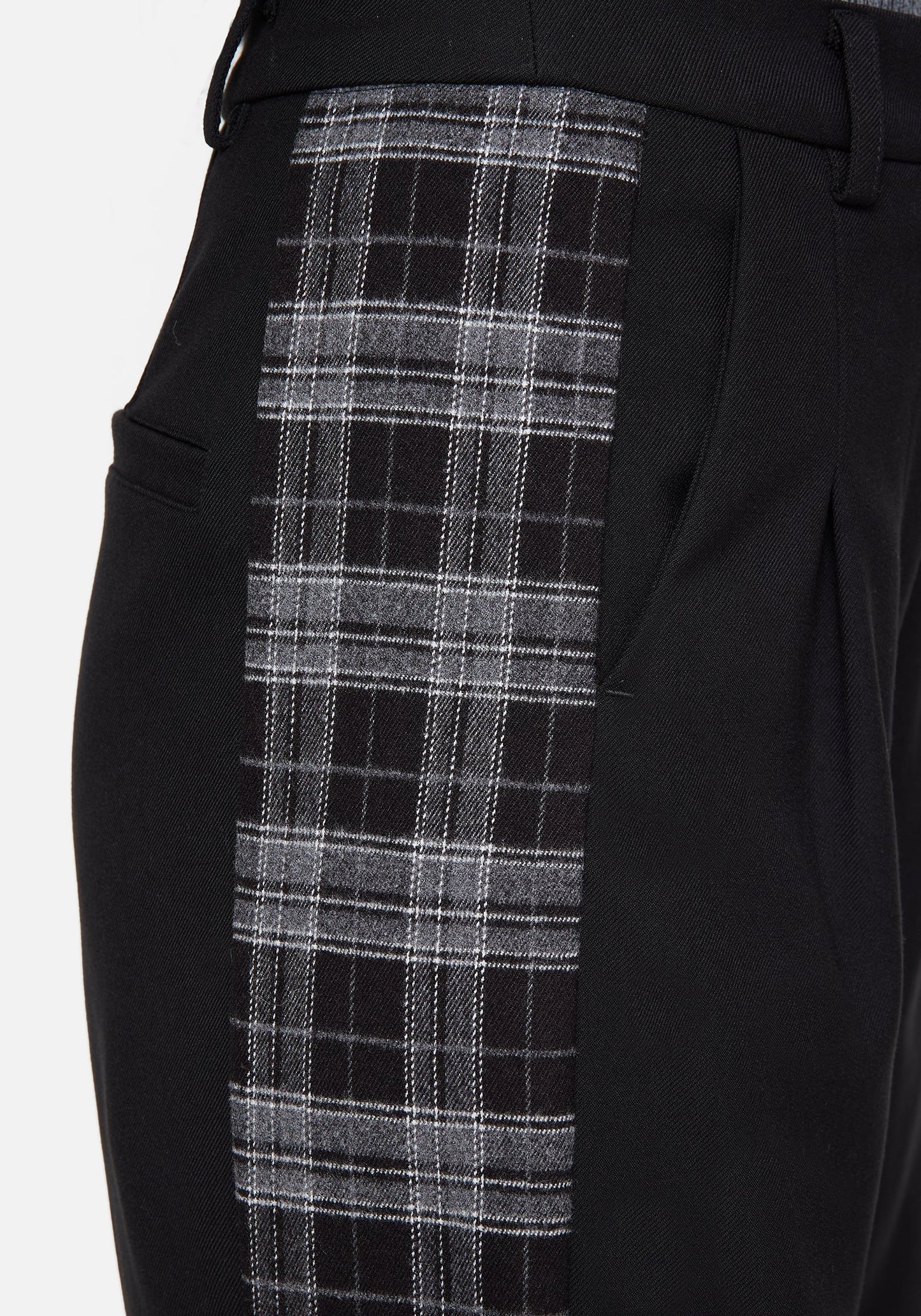 Plutone Spliced Check Straight Leg Trouser