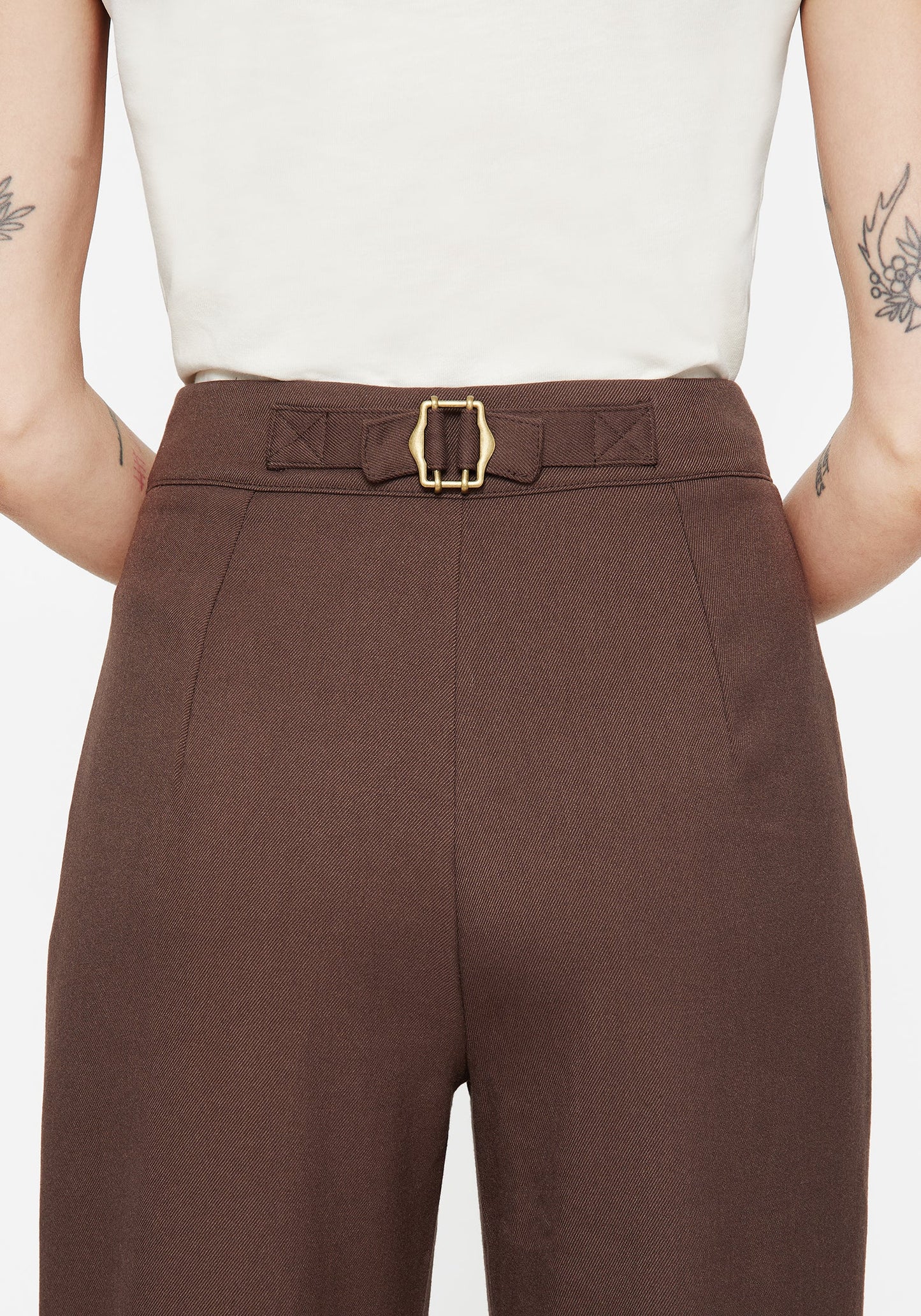 Marwood Acorn Embroidered Button Up Waist Balloon Trouser