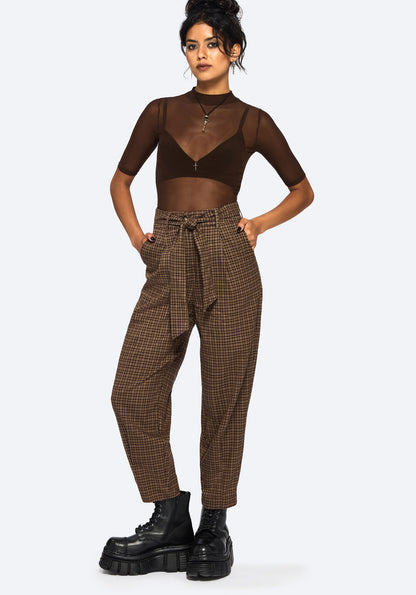 Sweetspire Check Tapered Trouser