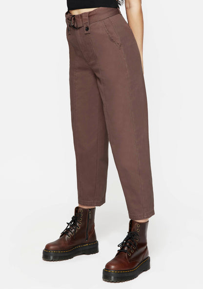 Pinhead Belted Balloon Leg Trousers - Brown