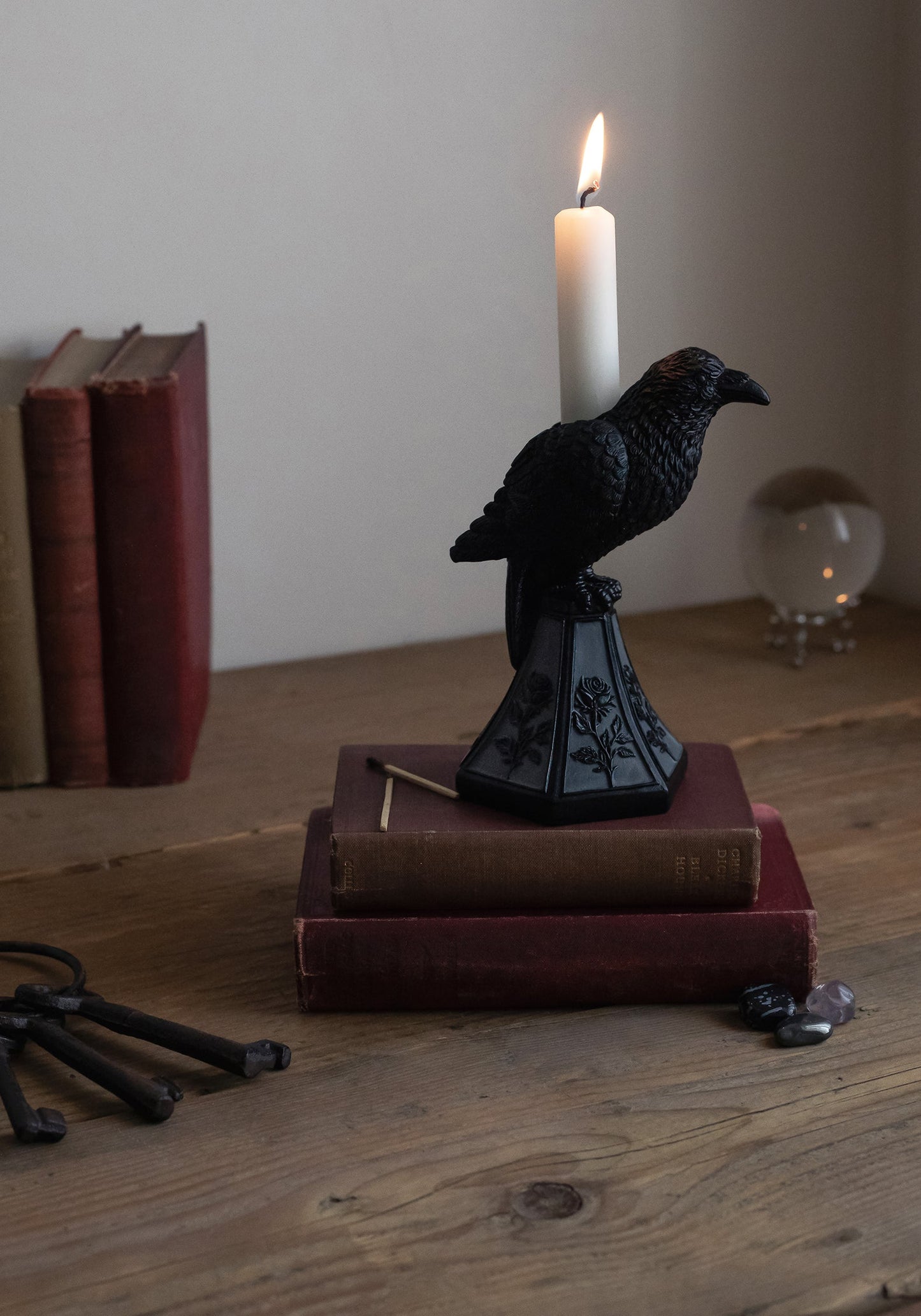 Lurk Raven Candle Stick Holder