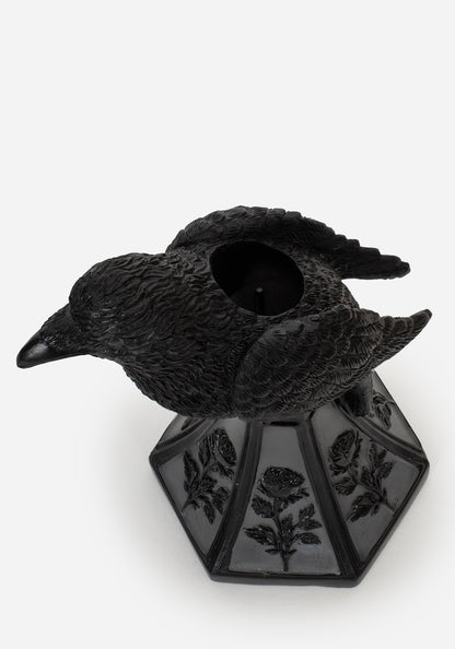 Lurk Raven Candle Stick Holder