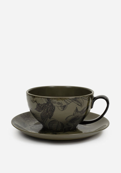 Konshu Floral Teapot and Teacup Set (3 Piece Set)