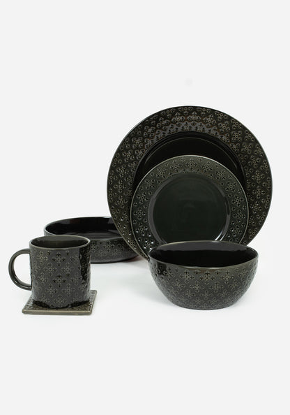 Crux Debossed Ombre Side Plate (4 Piece Set)