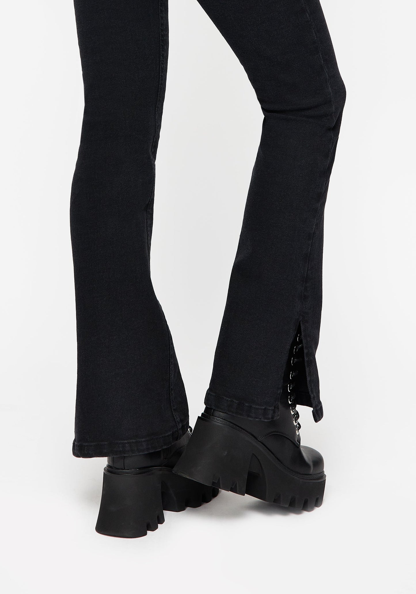 Vera Baby Boot Split Hem Flared Jeans